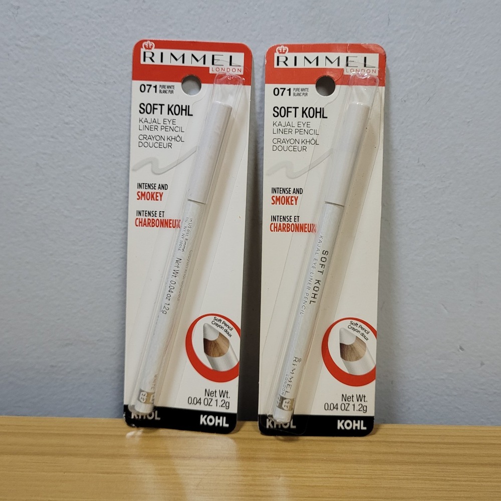 RIMMEL LONDON Soft Kohl Kajal Eye Liner Pencil Pure White Boxed